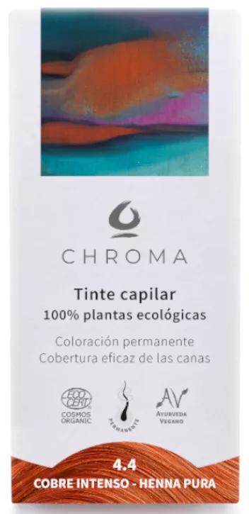 Chroma Teinture Capillaire Naturelle Intense Cuivre 4.4 - Henné Pur 500 gr