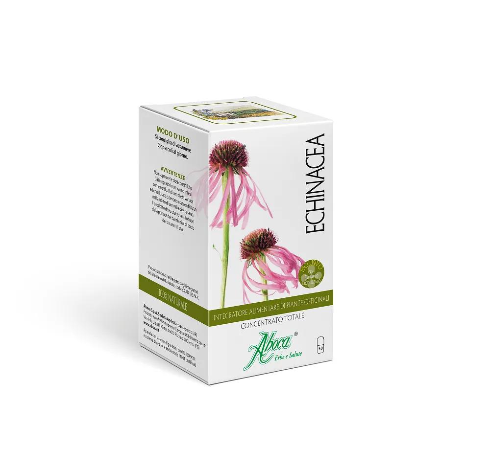 Aboca Echinacea Concentrato Totale Integratore Difese Immunitarie 50 Opercoli