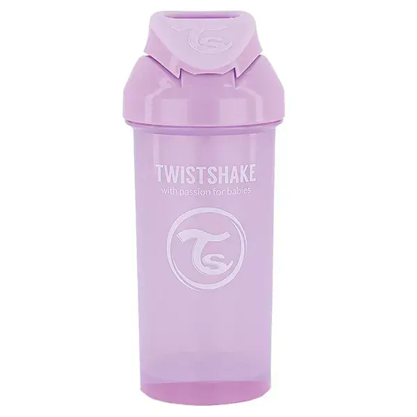 Twistshake Tasse à Paille Violet Pastel +6m 360ml