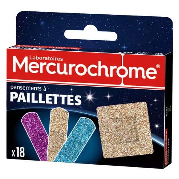 Mercurochrome Glitter Dressings 18 units