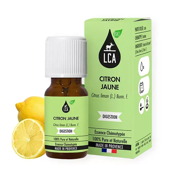 LCA Huile Essentielle de Citron Jaune BIO 10 ml
