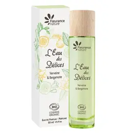 Fleurance Nature - Parfum à l'eau des délices verveine et bergamote Bio - Flacon spray 50ml