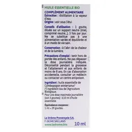 Ladrôme Huile Essentielle Citronnelle de Java Bio 10ml