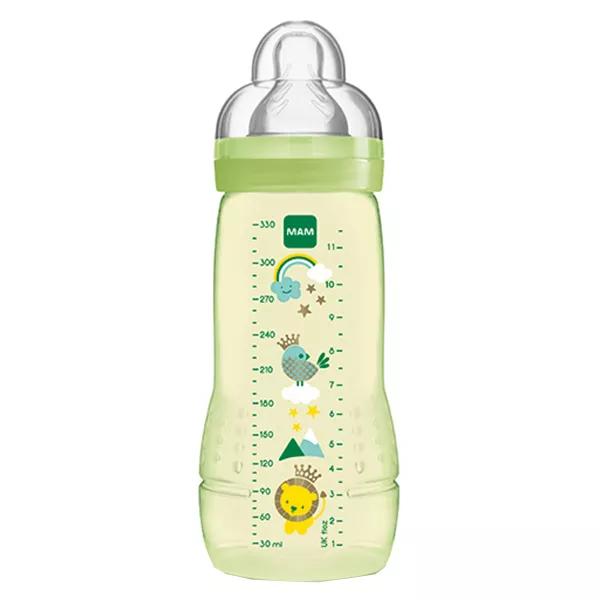 MAM Easy Active Biberón 2ª Etapa +6 meses Amarillo 330ml