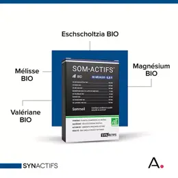 Aragan - Synactifs - Somactifs® BIO - Sommeil - Mélisse BIO - 30 gélules