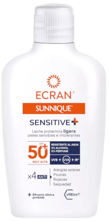 Ecran Sunnique Sensitive Schutzmilch SPF50+ 200 ml