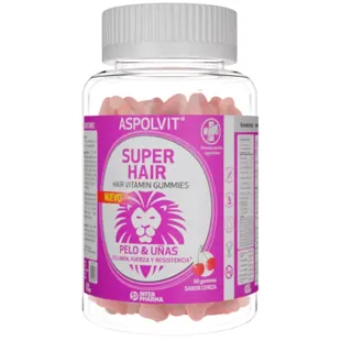 Aspolvit Super Hair Cherry Flavor 60 Gummies