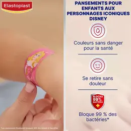 Elastoplast Enfant Pansement Disney Princesses 20 unités