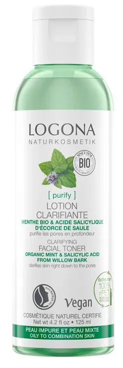 Logona Tonique Purifiant Menthe Poivrée et Acide Salicylique Vegan 125 ml