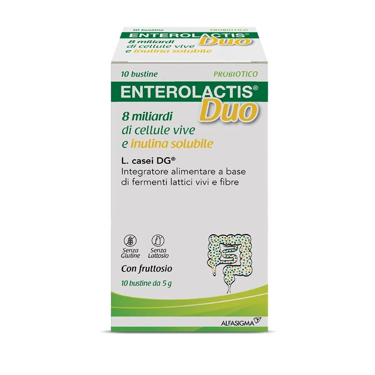 Enterolactis Duo Integratore Fermenti Lattici 10 Bustine