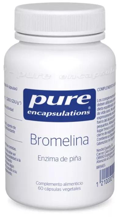 Pure Encapsulations Bromelina Enzima Piña 60 Cápsulas Vegetales