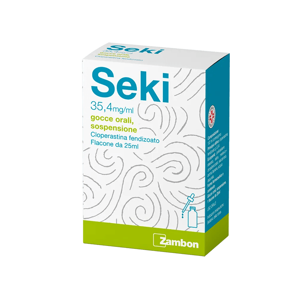 Seki Gocce 35,4 mg /ml Cloperastina Sedativo Tosse Flacone 25 ml