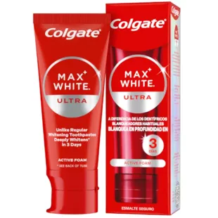 Colgate Max White Pasta de dente branqueadora de espuma ultra ativa 50 ml
