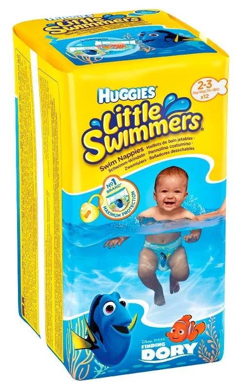 Huggies Pañales Little Swimmers Talla S 3-8 Kg 12 ud