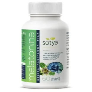 Melatonin with lemon balm, Passionflower and Tila Sotya 650 mg 60 capsules