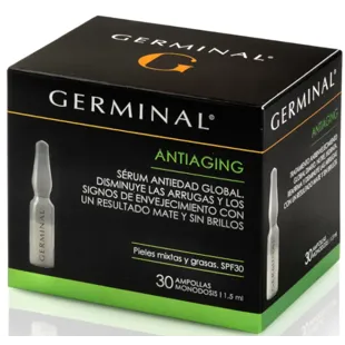 Germinal Soin Anti-Âge Peau Mixte Grasse 30 Ampoules de 1,5 ml