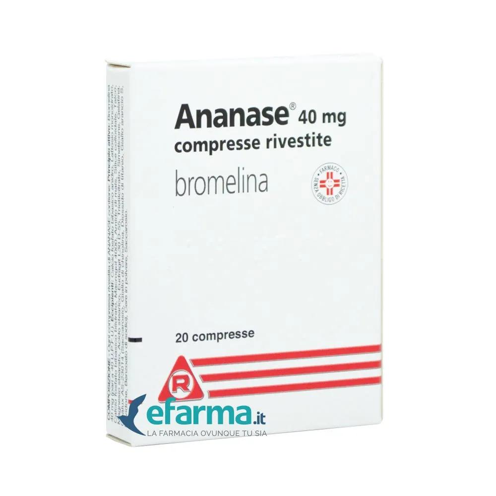 Ananase 40 mg Bromelina Artrite 20 Compresse Rivestite