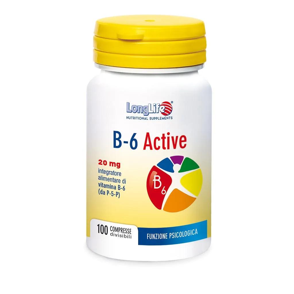 LongLife B6 Active 20mg Integratore Vitaminico 100 Compresse