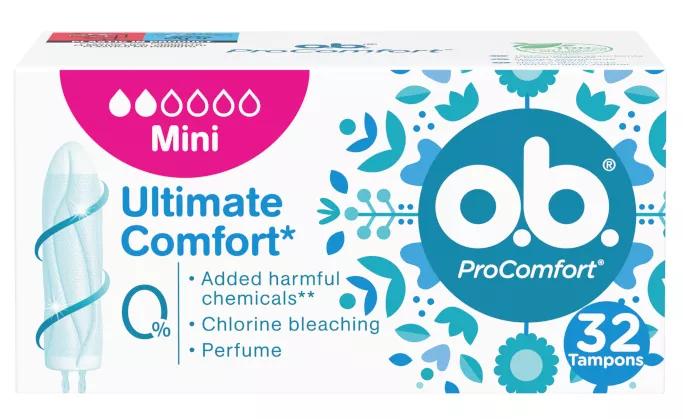 Tampons numériques OB Procomfort Mini 32Uds