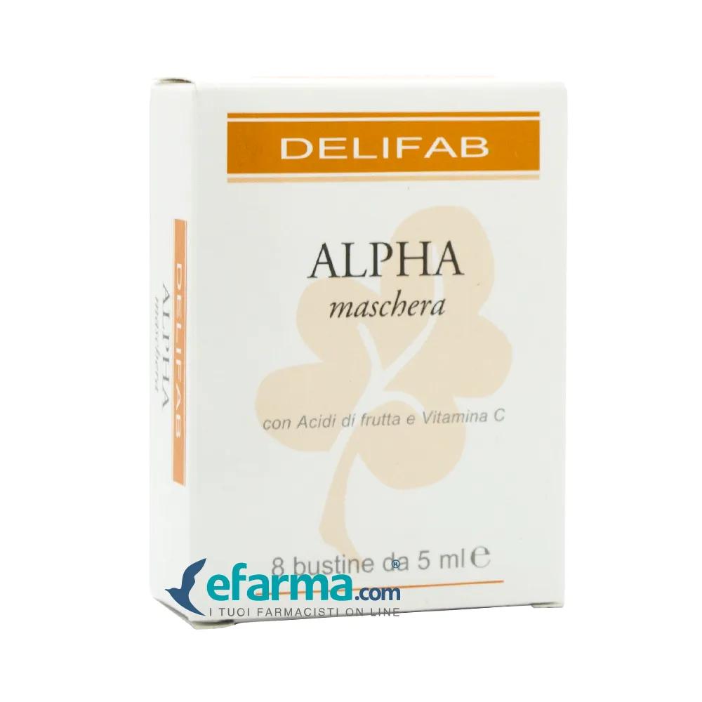 Delifab Alpha Maschera Viso Pelle Seborroica a Tendenza Acneica 8 Bustine