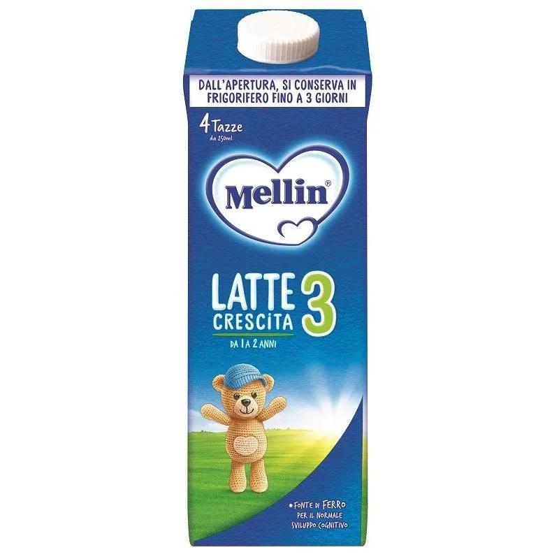 Mellin 3, Latte di Crescita, Latte Liquido dal 12° al 24° Mese Compiuto, 1L