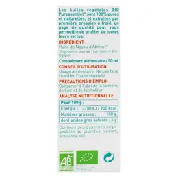 Puressentiel Huile Végétale Noyau d'Abricot Bio 50ml