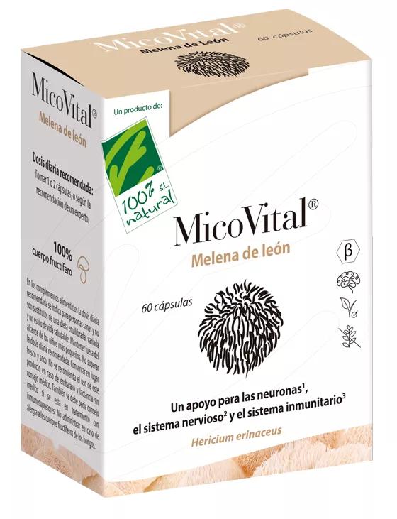 100% Natural MicoVital Lion's Mane 60 Capsules