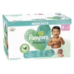 Pampers Harmonie Couches Taille 4 80 Couches 9kg - 14kg Protection Douce Pour La Peau