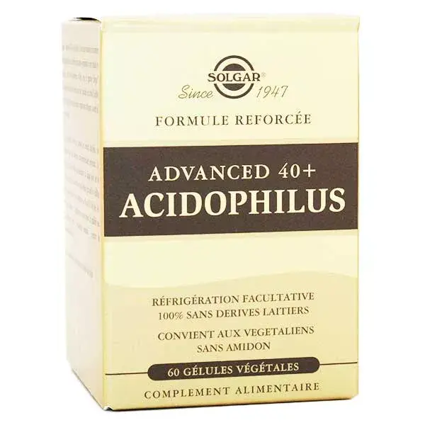 Solgar Advanced 40 Plus Acidophilius Integratore Alimentare 60 capsule vegetali