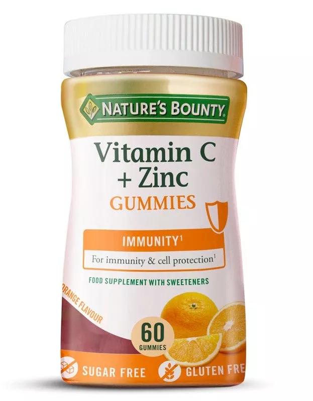 Nature's Bounty Vitamina C + Zinc 60 Gomas
