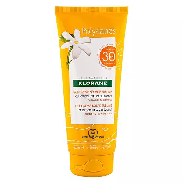 Klorane Monoï & Tamanu Gel Crème Solaire Sublime Visage et Corps SPF30 200ml