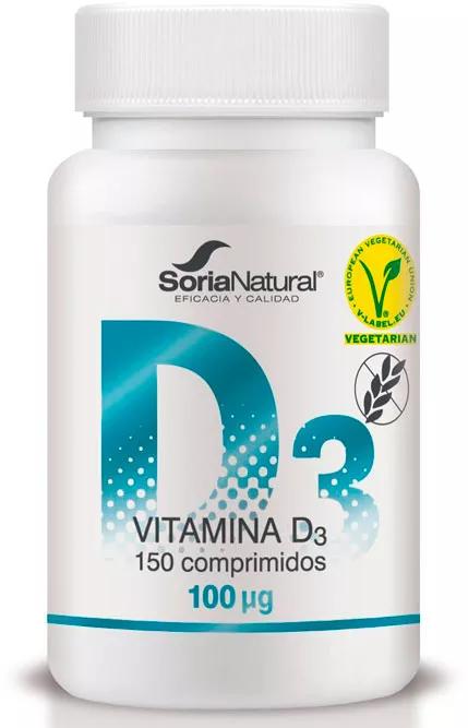 Soria Natural Vitamina D3 Liberación Sostenida 150 Comprimidos