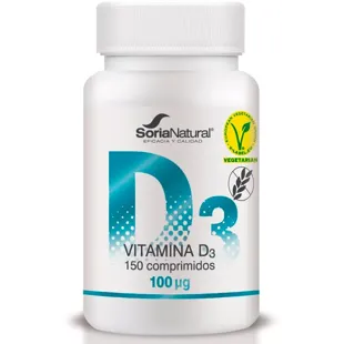 Soria Natural Vitamin D3 Sustained Release 150 Tablets