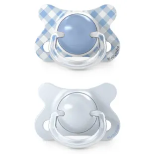 Suavinex Wild&amp;Free Mini Pacifier Physiological Silicone Teat SX Pro Blue -2-2m 2 pcs