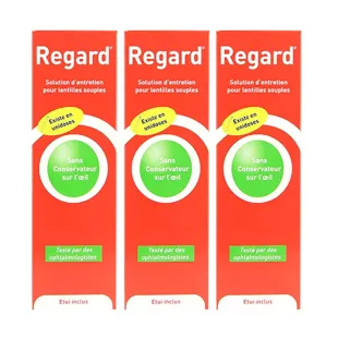 Regard Soluzione Per Lenti a Contatto Morbide Lotto di 3 x 355ml + Scatola Porta Lenti