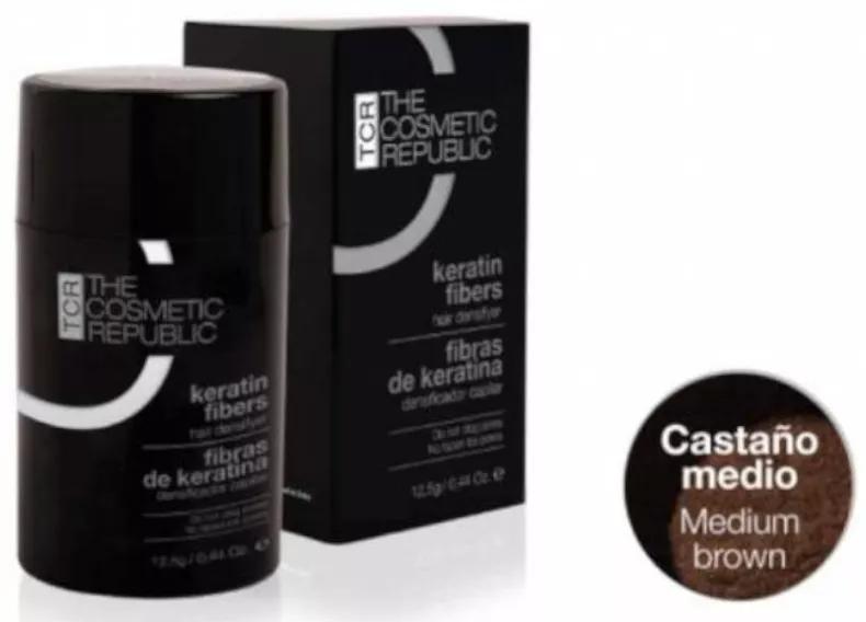 The Cosmetic Republic Fibras de Queratina para Alopecia Castanho Médio 12,5 gr