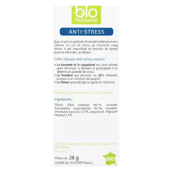 Nutrisanté infusione Bio antistress 20 bustine