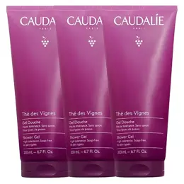 Caudalie Thé des Vignes Gel Douche Lot de  3 x 200ml