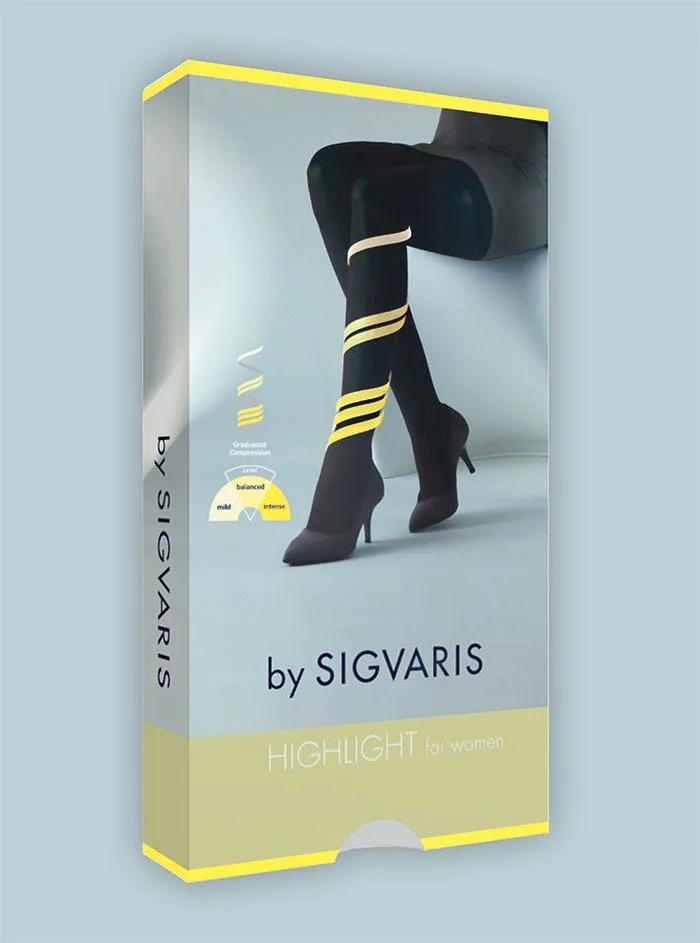 Sigvaris Highlight For Women Autoreggente Compressivo Punta Chiusa Colore Dune Taglia S Normal