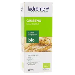 Ladrôme Extraits de Plantes Fraîches Ginseng Bio 50ml