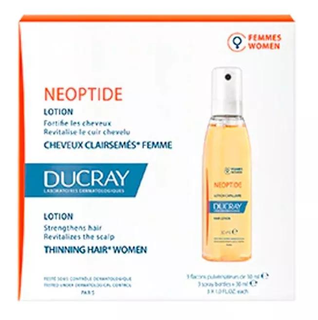 Ducray Neoptide Loción Tratamiento Anti-Caída Mujer 3x30 ml