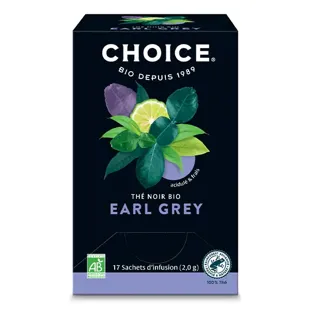 Tè nero Earl Gray biologico Choice 17 bustine