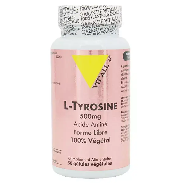 Vit'all+ L-Tyrosine 500mg 60 gélules végétales