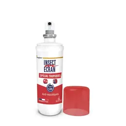 INSECT ÉCRAN Répulsif Anti-Moustiques Peau Spécial Tropiques Lot de 2 x 75 ml