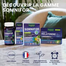 Santarome Phyto - Somnifor 4 Actions - Mélatonine 1,9mg + Plantes - 30 comprimés