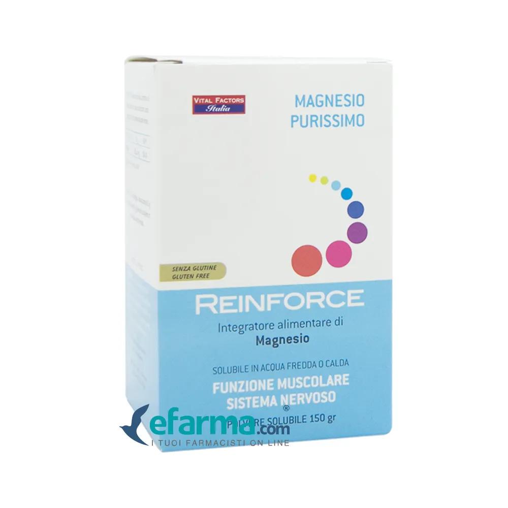 Reinforce Magnesio Purissimo Integratore Muscoli e Sistema Nervoso 150 g