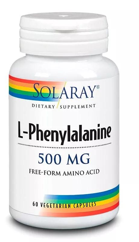 Solaray L-Fenilalanina 500 mg 60 Cápsulas Vegetais