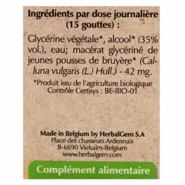 Herbalgem Macérat Concentré Bruyère Bio 30ml