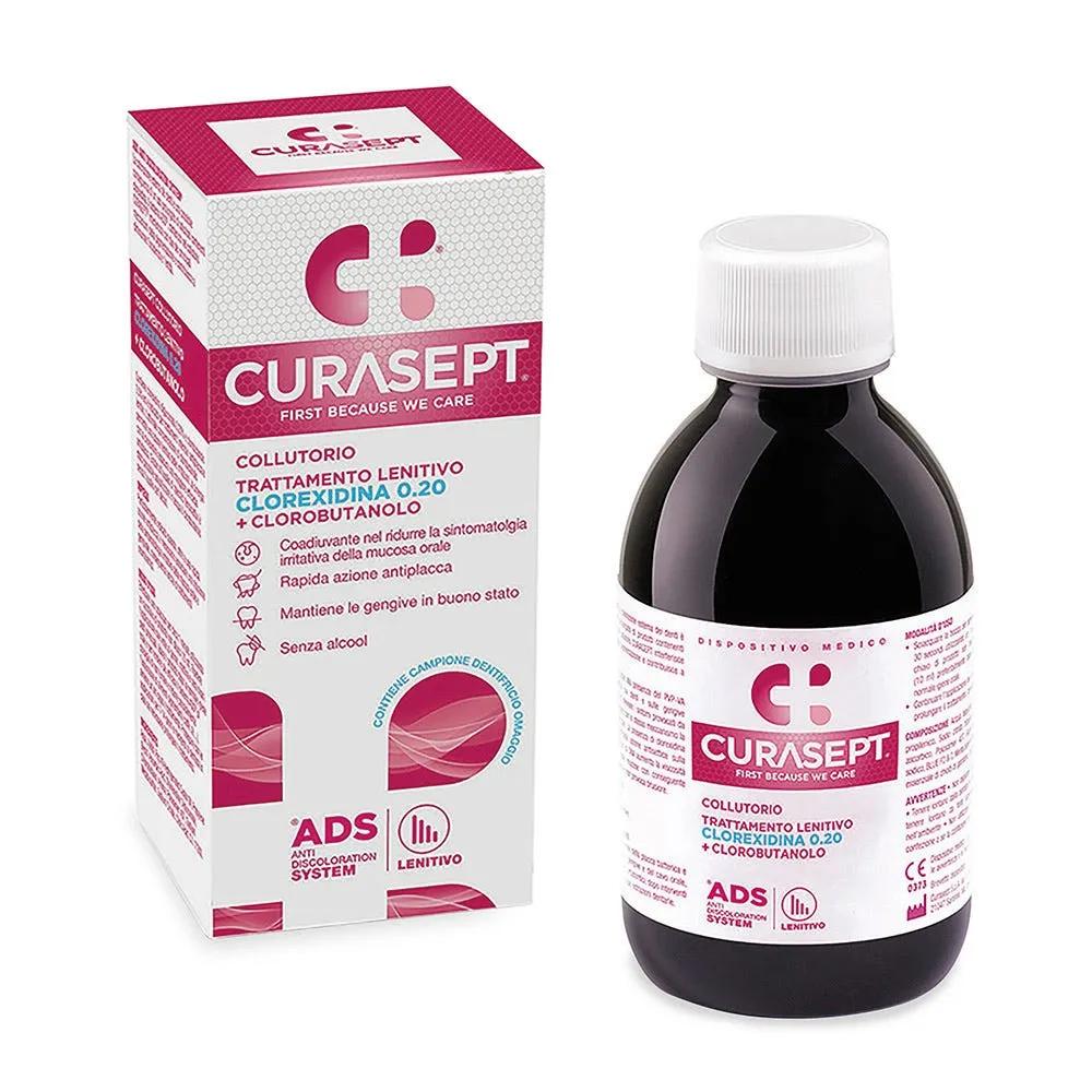 Curasept ADS Clorexidina 0,20 + Clorobutanolo Collutorio Trattamento Lenitivo 200 ml