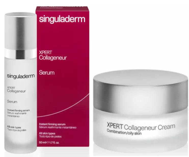 Singuladerm Xpert Collageneur Sérum 50 ml + Crème Anti-Rides Mixte/Grasse 50 ml
